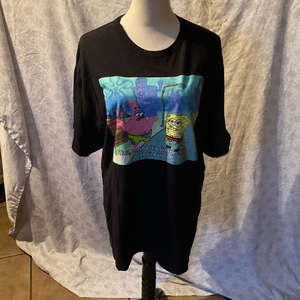 SpongeBob SquarePants Black T-Shirt